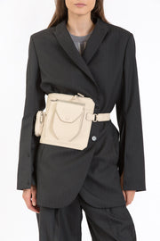 Light leather belt bag