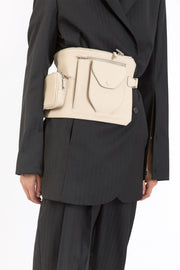 Light leather belt bag