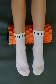3-pack white cotton functional socks