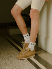 Camel leather marathon unisex sneakers