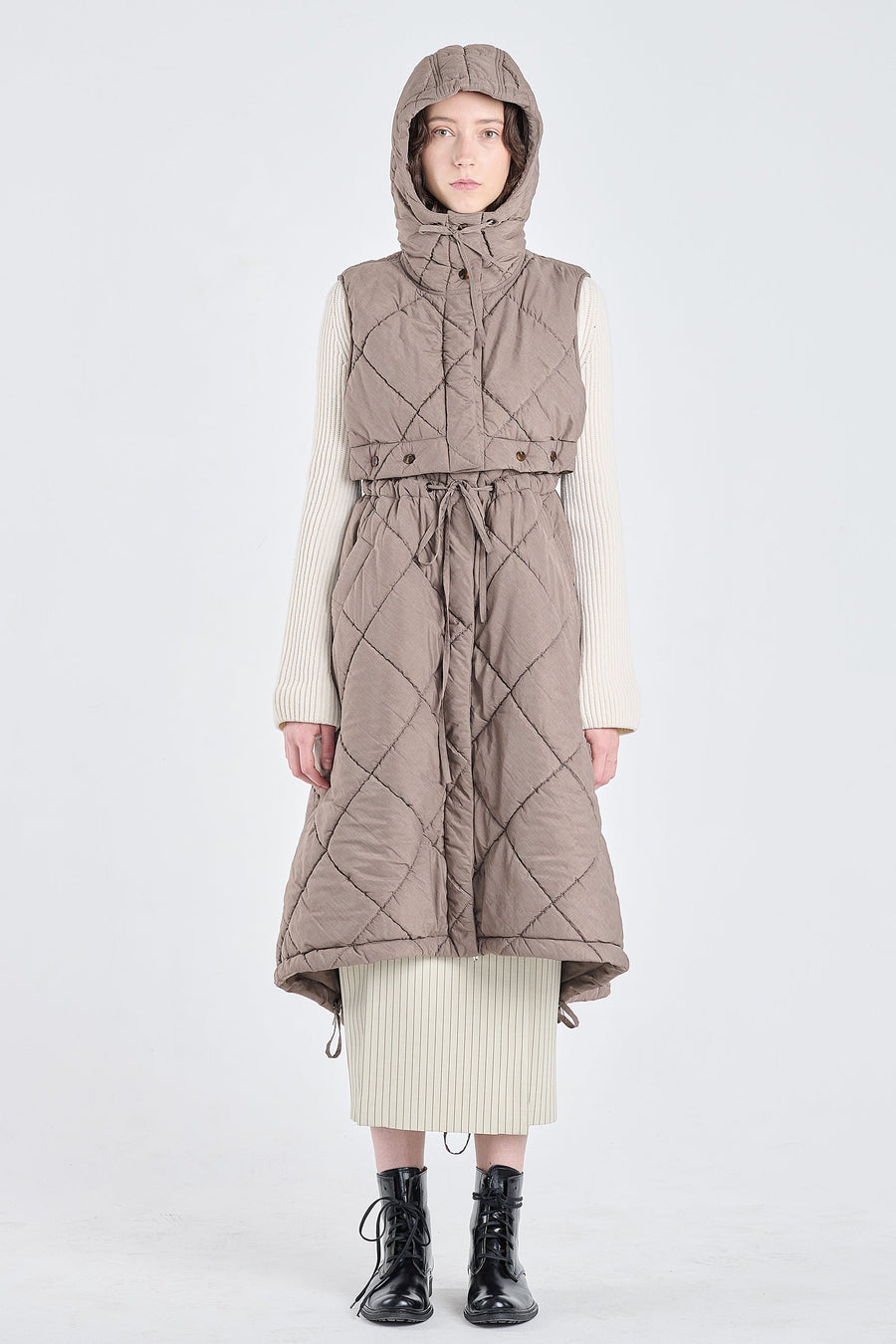 Taffy quilted two piece vest