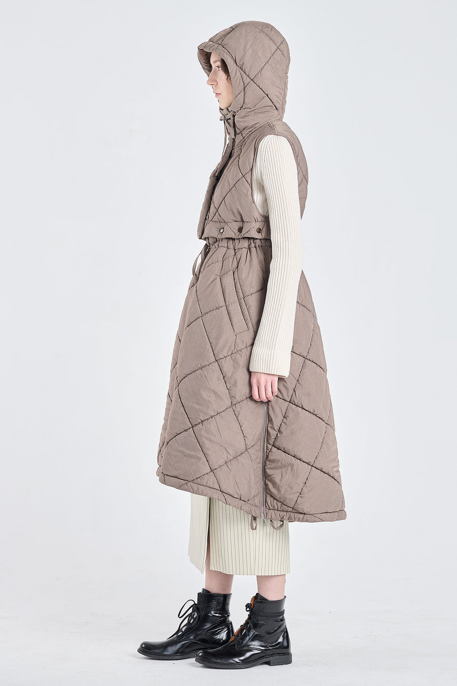 Taffy quilted two piece vest