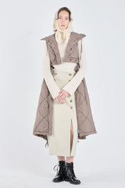 Taffy quilted two piece vest