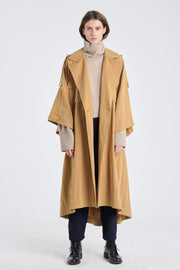 Tawny beige lyocell coat dress