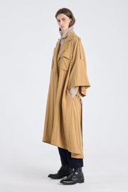 Tawny beige lyocell coat dress