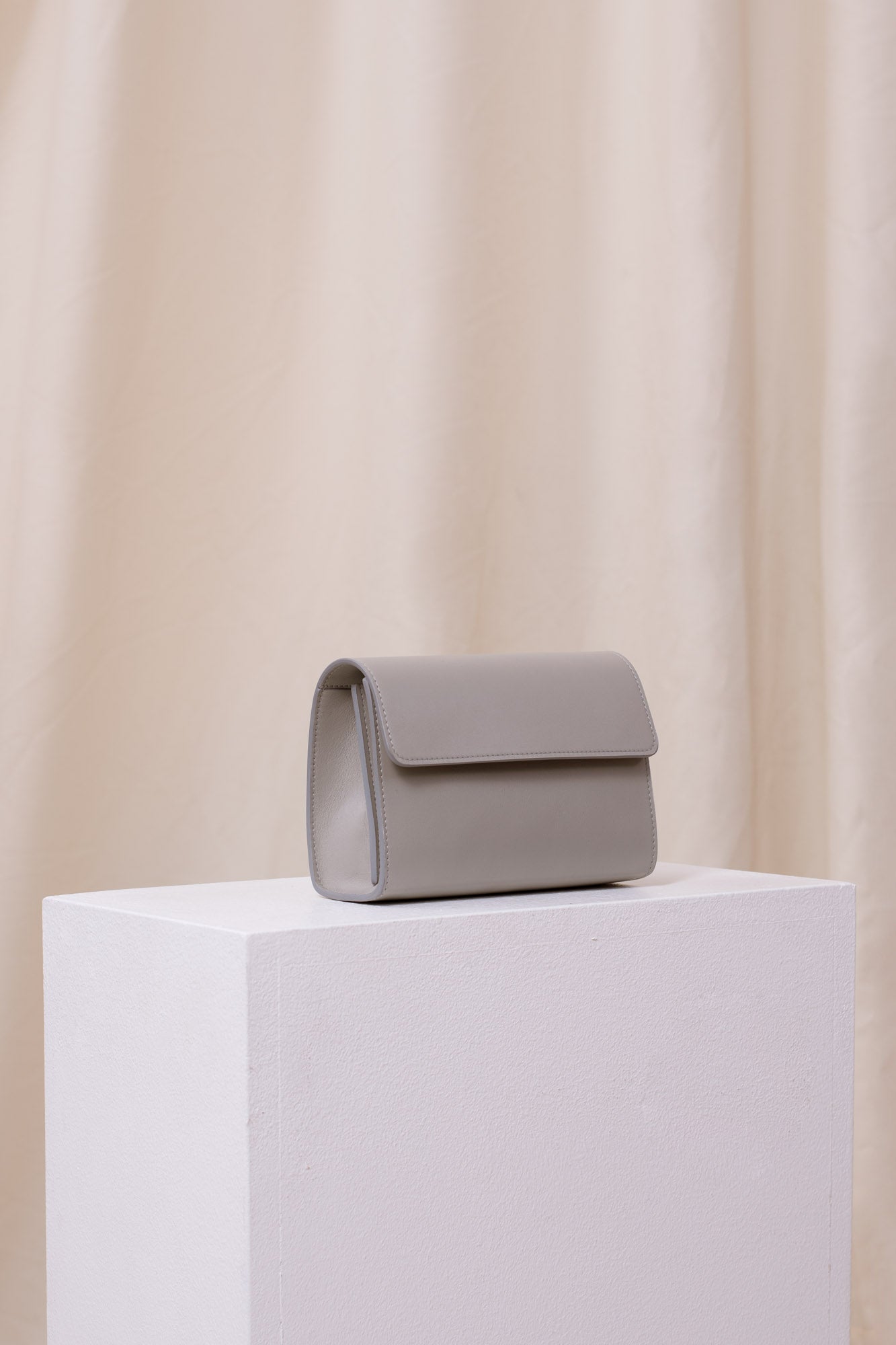 Blaster grey calf leather multi-strap bag