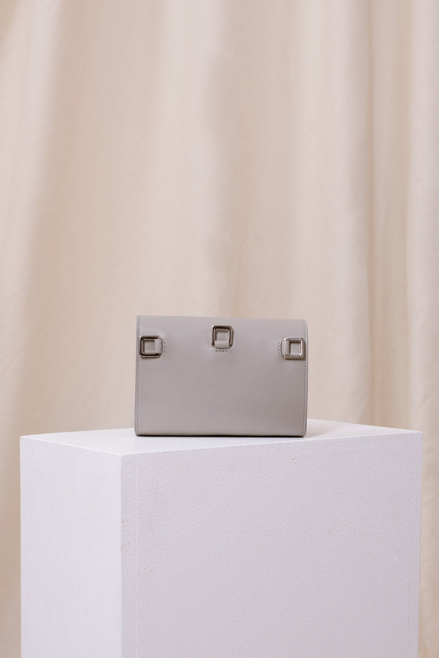 Blaster grey calf leather multi-strap bag