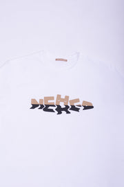 White cotton jersey ''HIDE&SEEK LOGO REFLECTION'' t-shirt