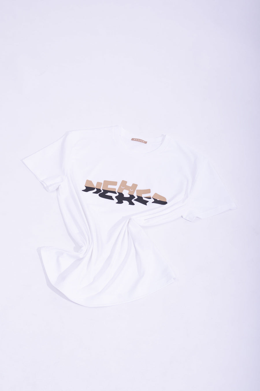 White cotton jersey ''HIDE&SEEK LOGO REFLECTION'' t-shirt