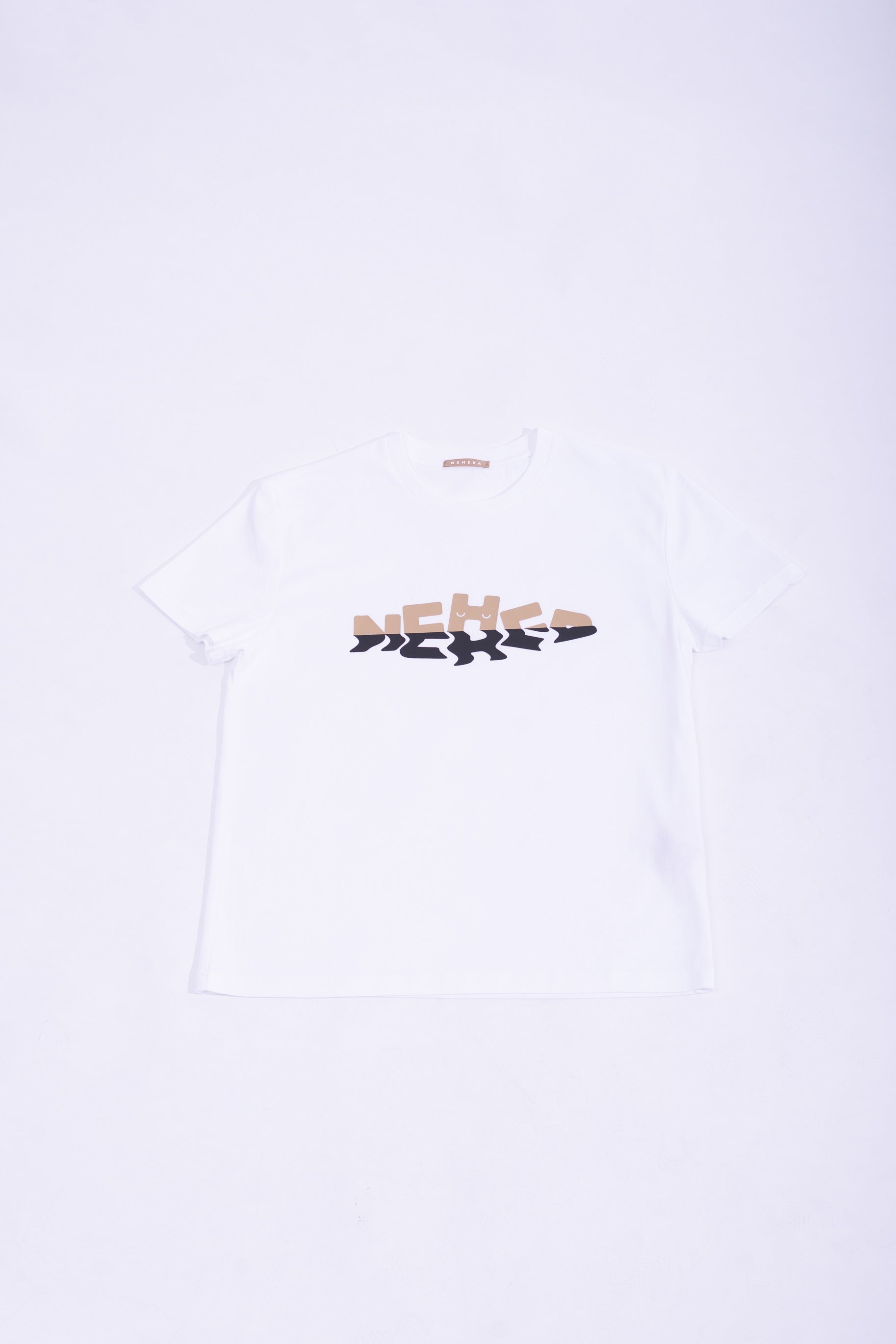 White cotton jersey ''HIDE&SEEK LOGO REFLECTION'' t-shirt