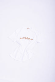 White cotton jersey ''HIDE&SEEK LOGO'' t-shirt