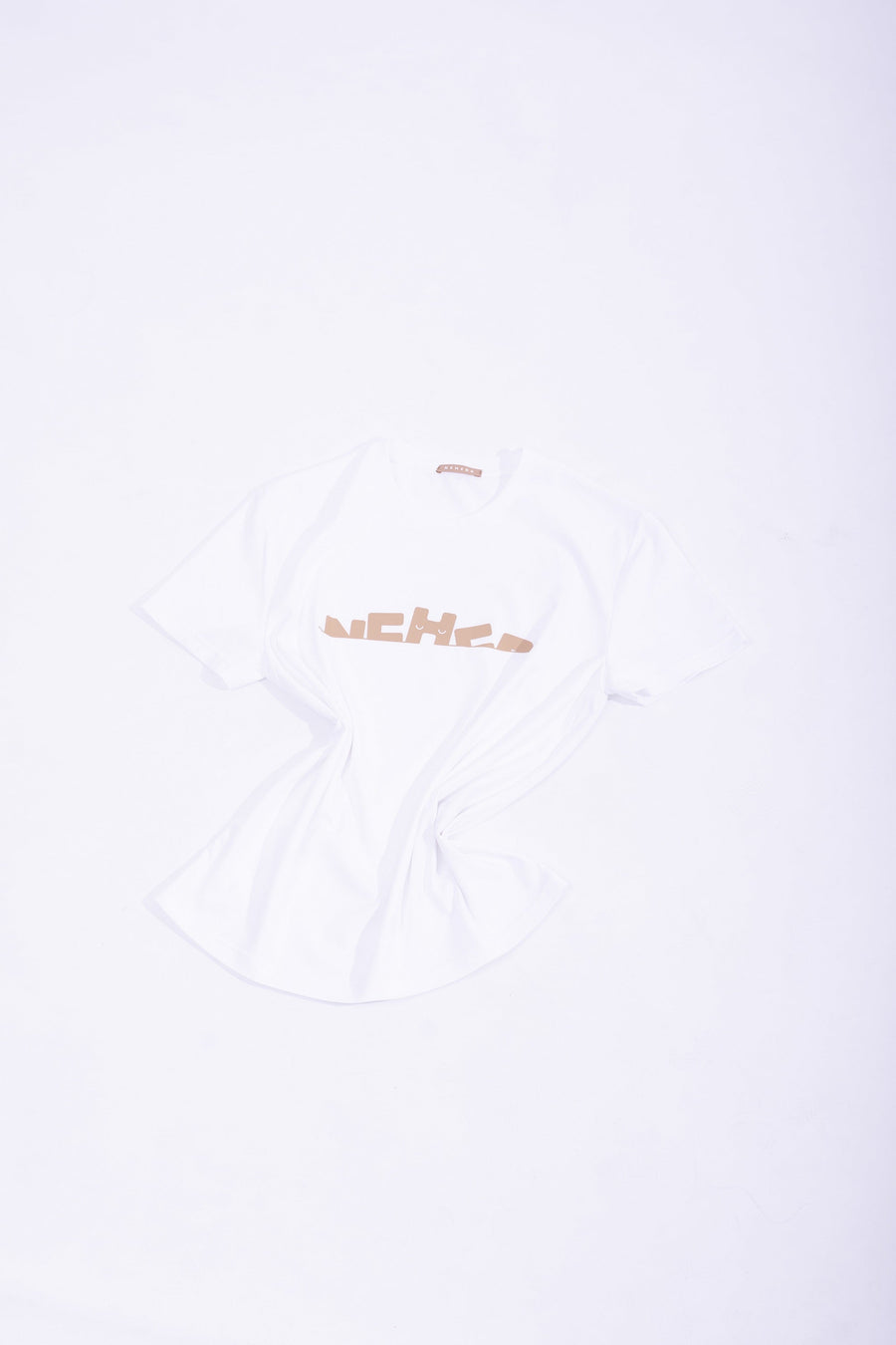 White cotton jersey ''HIDE&SEEK LOGO'' t-shirt
