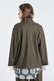 Khaki merino flannel jacket