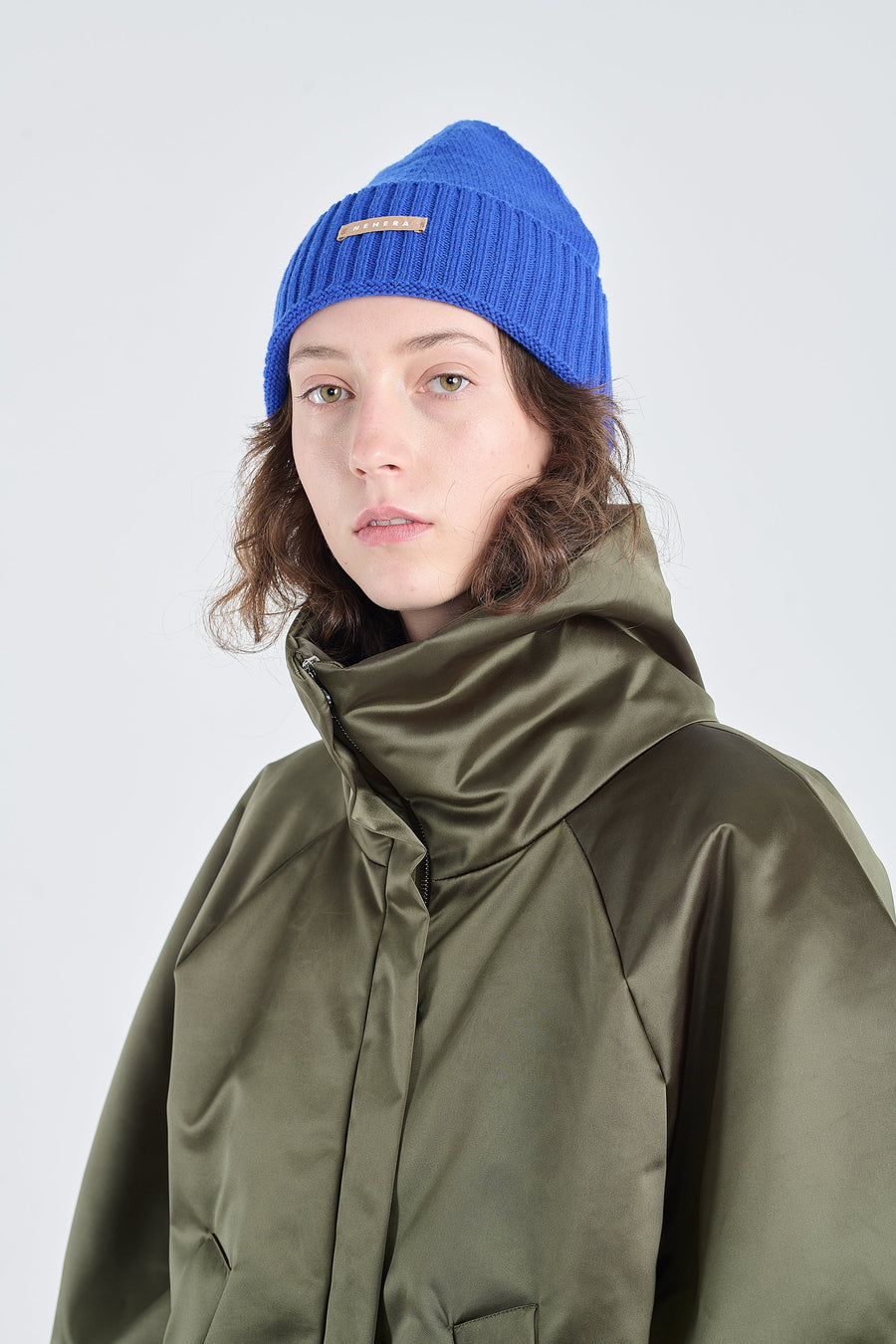 Cobalt blue extra fine merino beanie
