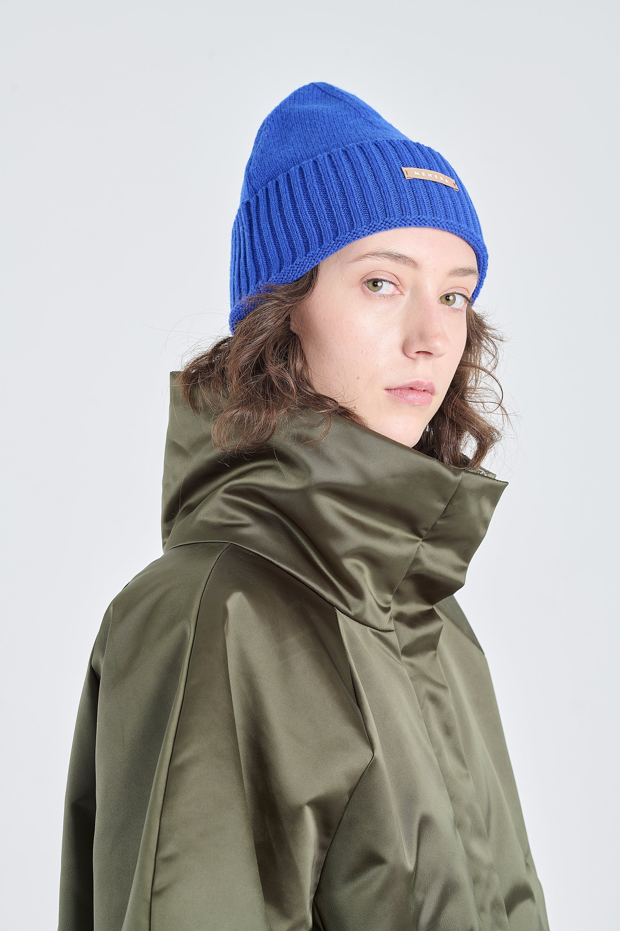 Cobalt blue extra fine merino beanie