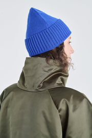 Cobalt blue extra fine merino beanie