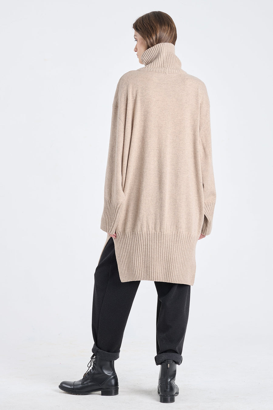 Nomad cashmere turtleneck dress