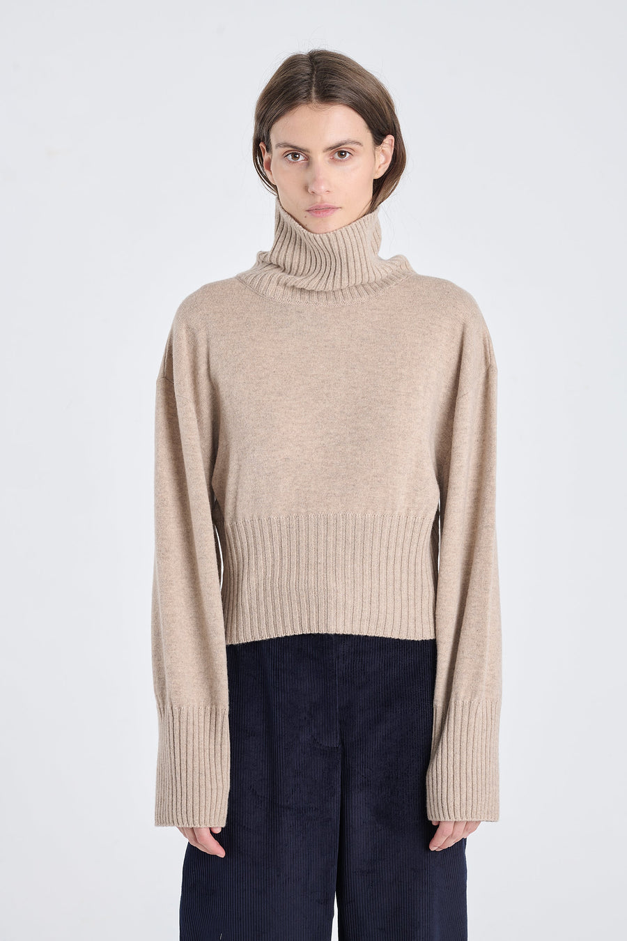Nomad cashmere cropped turtleneck