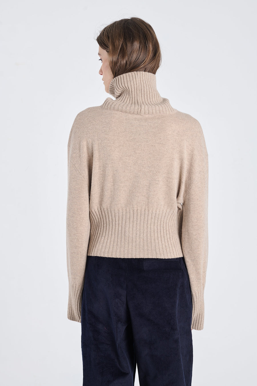 Nomad cashmere cropped turtleneck