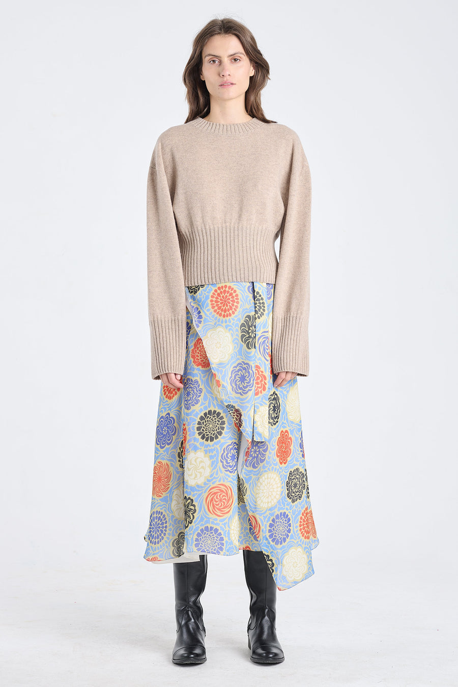Nomad cashmere cropped crewneck