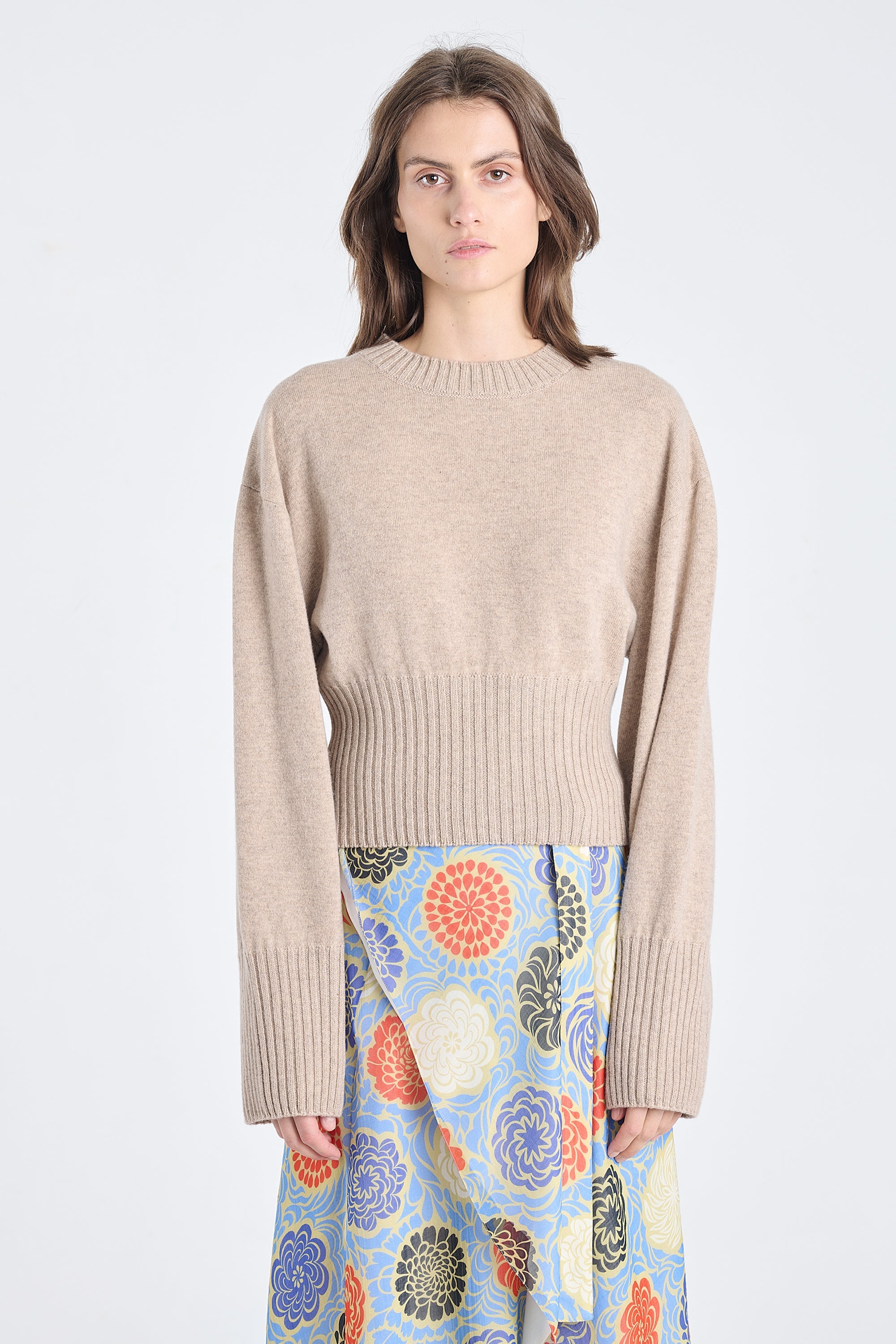 Nomad cashmere cropped crewneck