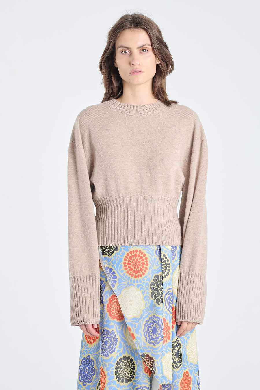 Nomad cashmere cropped crewneck