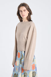 Nomad cashmere cropped crewneck
