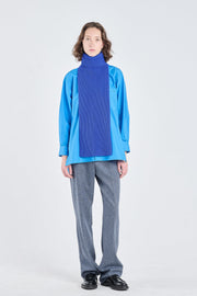 Cobalt blue extra fine merino turtleneck