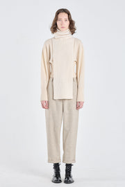 Light ivory extra fine merino turtleneck