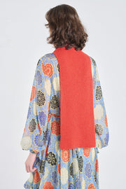 Luminious red extra fine merino turtleneck
