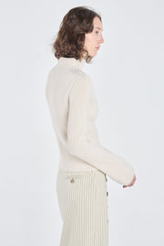 Light ivory merino wool chunky pullover