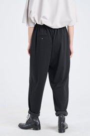 Black bistretch jogger pants