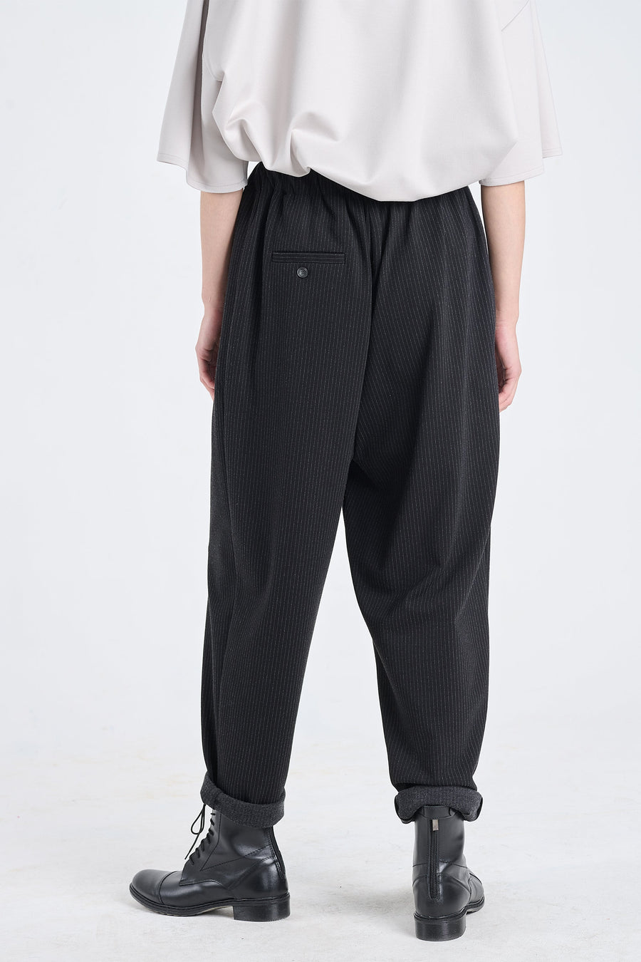 Black bistretch jogger pants