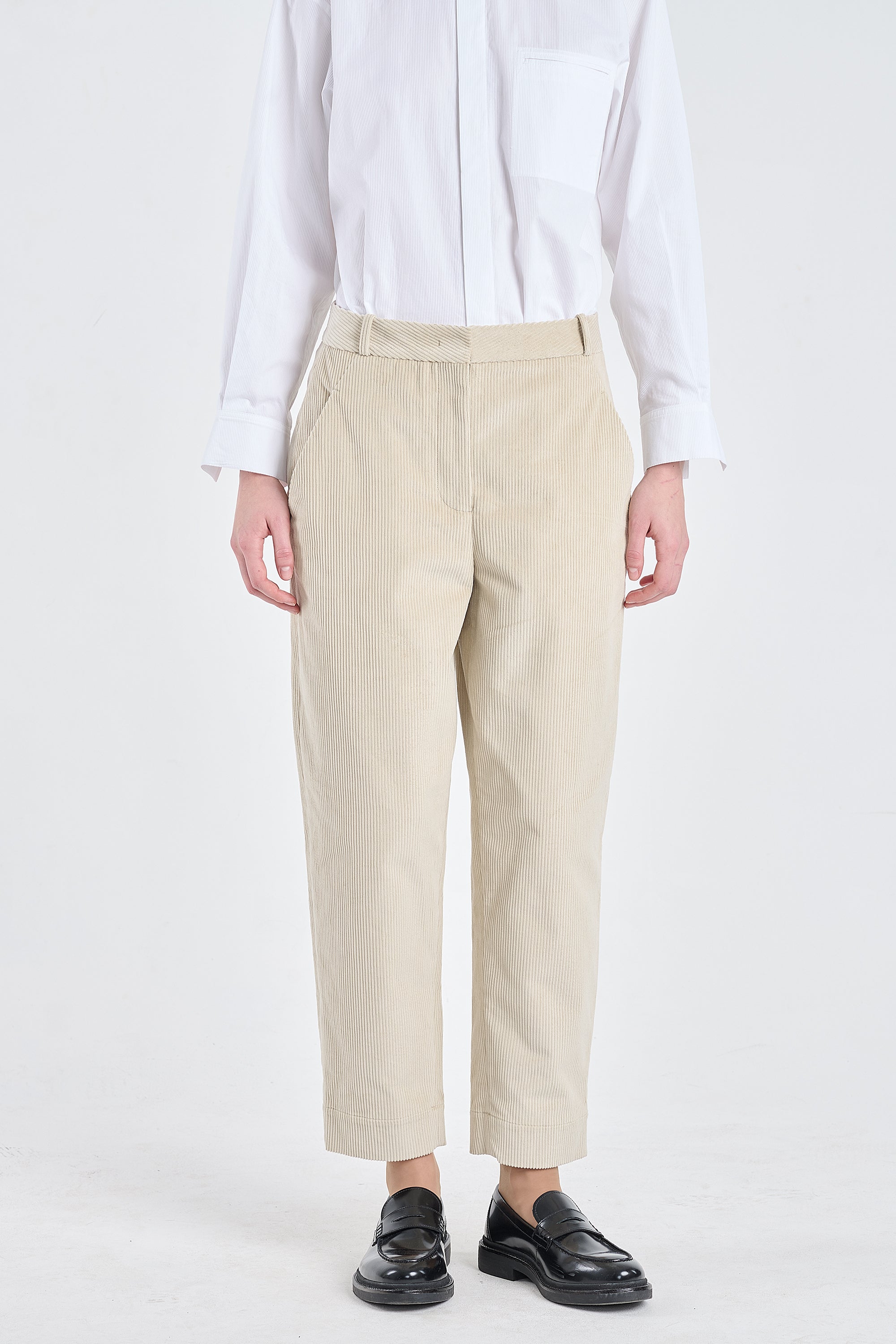 Stone cotton corduroy pants