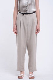 Black skinny belt with d-ring