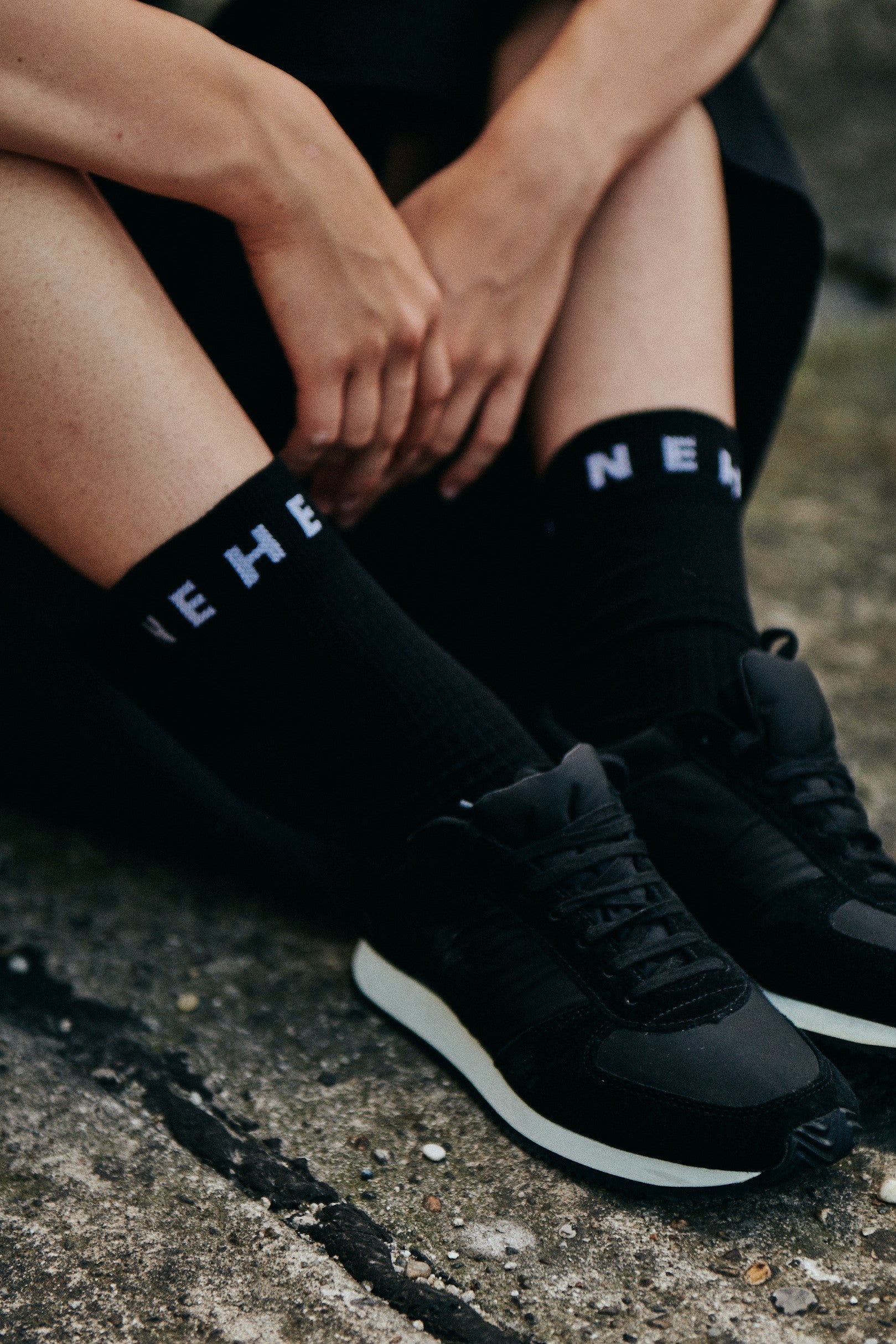 3-pack black cotton functional socks