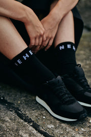 3-pack black cotton functional socks