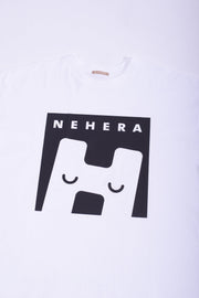 White cotton jersey "H-LOGO" boxy t-shirt
