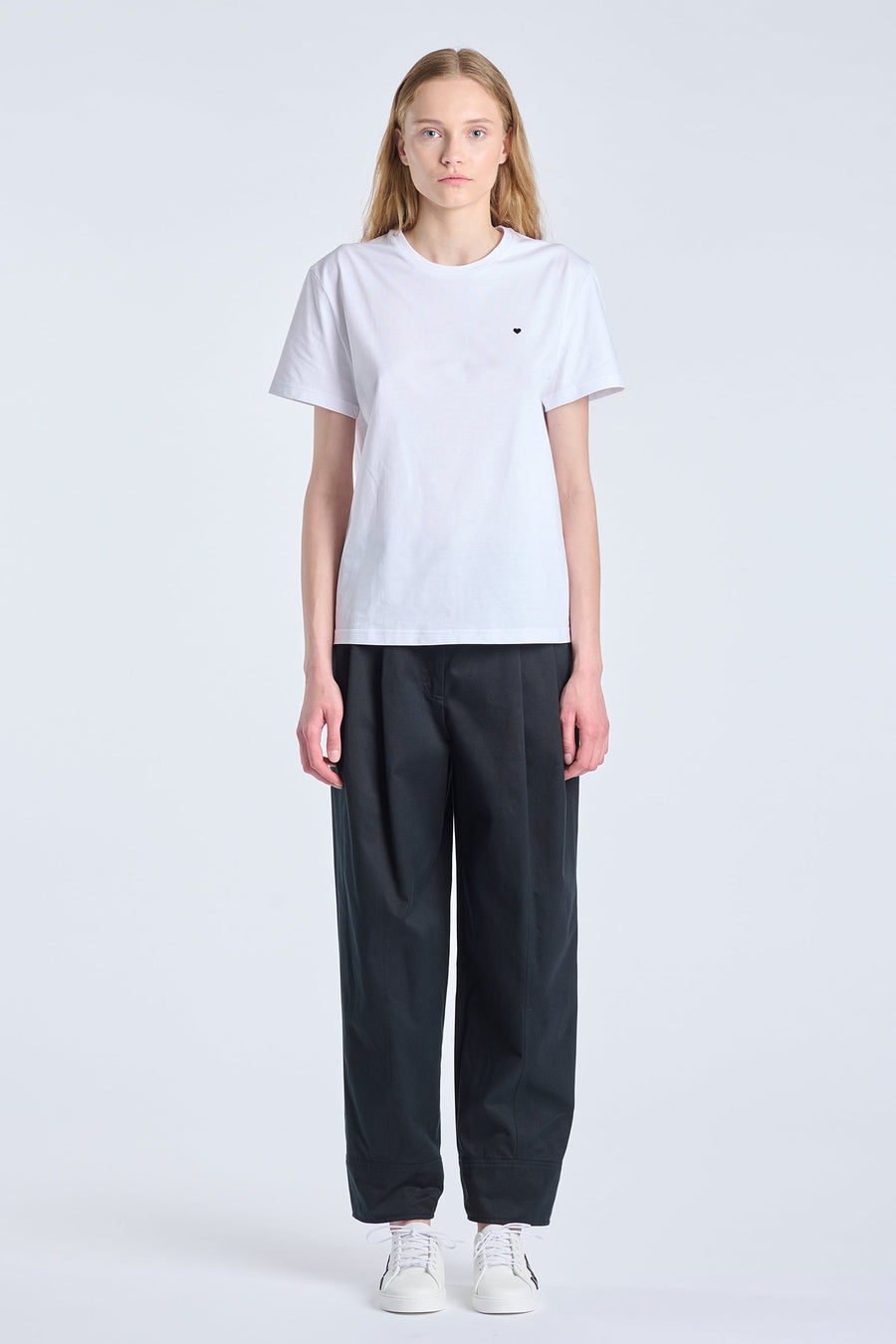 White cotton jersey ''SPECIAL LOVE OPERATION'' t-shirt