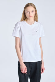 White cotton jersey ''SPECIAL LOVE OPERATION'' t-shirt