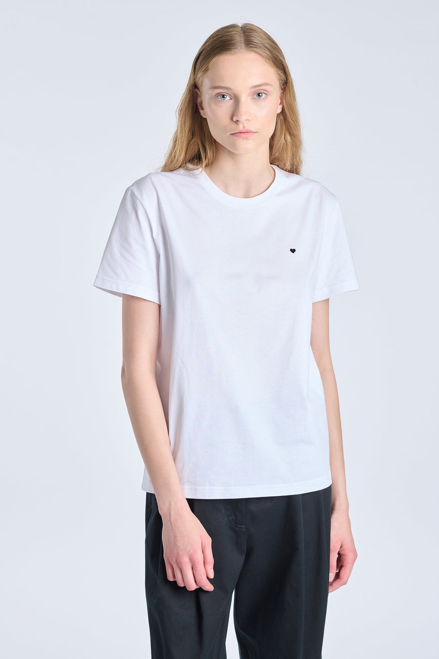 White cotton jersey ''SPECIAL LOVE OPERATION'' t-shirt