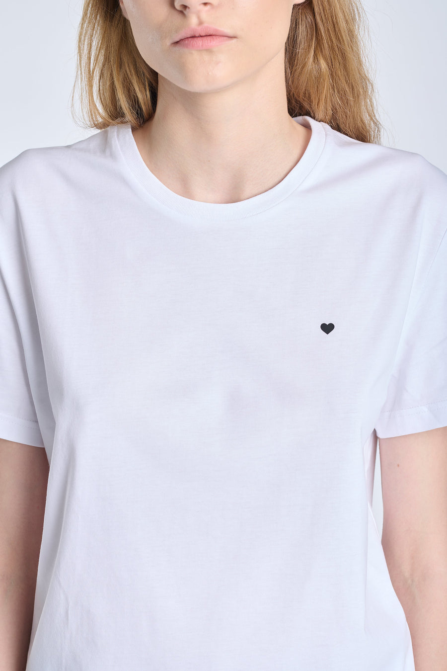 White cotton jersey ''SPECIAL LOVE OPERATION'' t-shirt