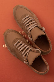 Camel leather marathon unisex sneakers