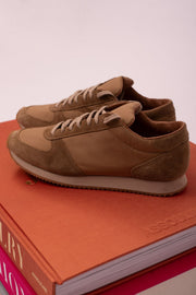 Camel leather marathon unisex sneakers