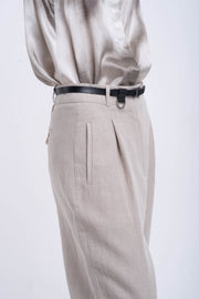 Black skinny belt with d-ring
