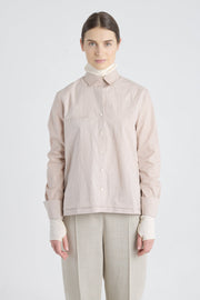 Light brown cotton bio-colored shirt