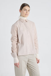 Light brown cotton bio-colored shirt