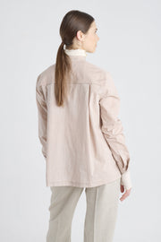 Light brown cotton bio-colored shirt