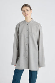 Grey wool extra light shirt