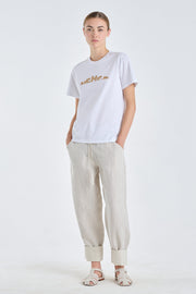White cotton jersey ''HIDE&SEEK LOGO'' t-shirt